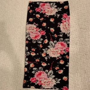 Express Floral Pencil Skirt, XS (stretchy)
